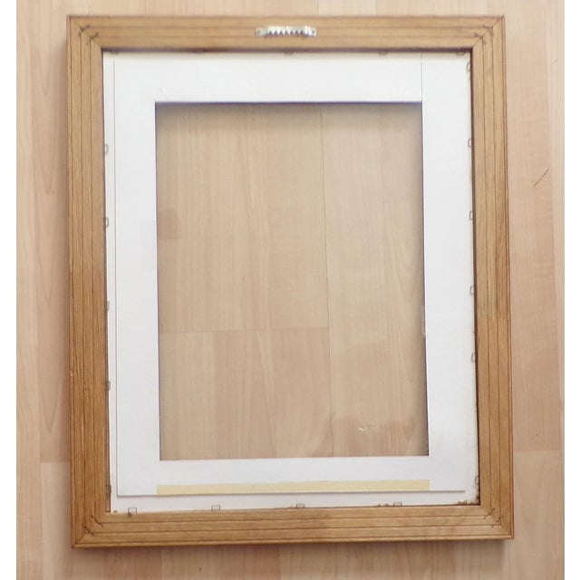 Large Mid 20th Century Brown Wooden Frame For Sale - Image 6 of 6
