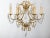 1970s Spanish Hollywood Regency Brass 6-Light Chandelier With Crystals For Sale - Image 13 of 13
