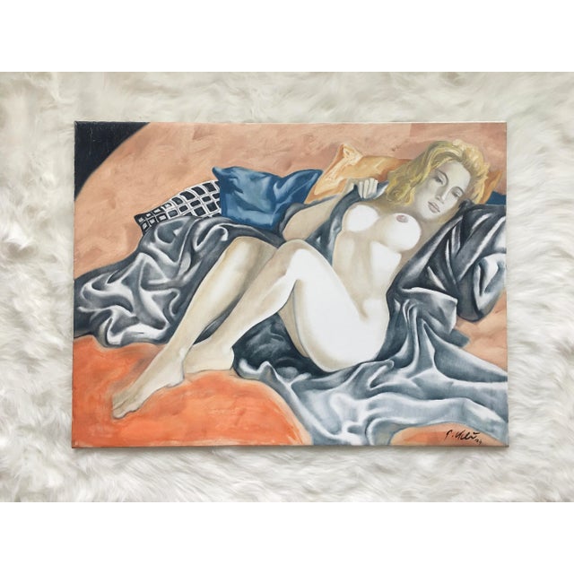 Rare Realistic Nude Painting, Peter Keil, 1979 For Sale - Image 10 of 10