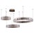 Gold Collection Orione Pendant Light in Metal and Crystal by Jago For Sale - Image 8 of 8