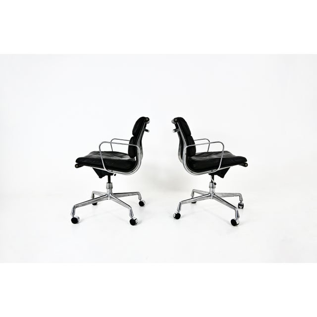 Set of Soft Pad Chairs by Charles & Ray Eames for Ring Mobelfabrikk Norway, 1970s For Sale - Image 6 of 14