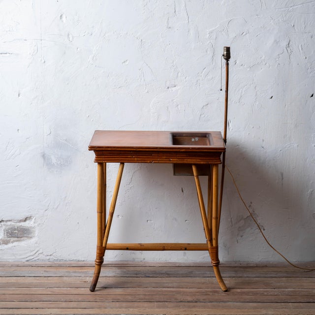 A Bamboo Jardiniere and Lamp Table, 20th Century For Sale - Image 10 of 15