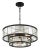 Contemporary Chelsea 4-Light Mirrored Two-Tier Drum Chandelier For Sale - Image 3 of 8