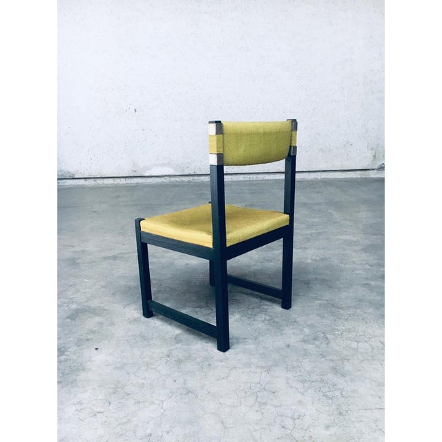 Mid-Century Modern Dining Chair Set by J. Batenburg for Mi, Belgium 1969, Set of 6 For Sale - Image 11 of 18