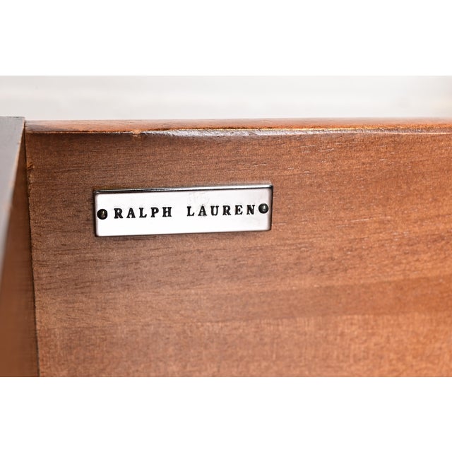 Ralph Lauren American Empire Carved Mahogany Highboy Dresser For Sale - Image 9 of 15