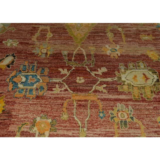 Turkish Oushak Old Wool Rug 9'10" x 14' #20121 For Sale - Image 4 of 8