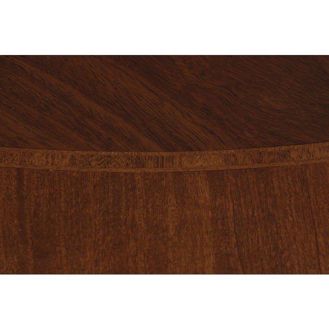 Wood Baker Collector's Edition 48-in Round Inlaid Pedestal Table For Sale - Image 7 of 15