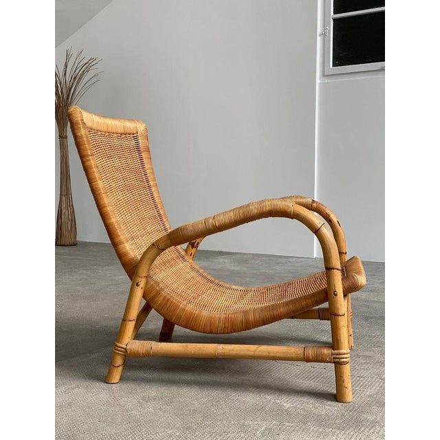 Rattan Bamboo Armchair from Arco, Germany, 1960s For Sale - Image 3 of 17