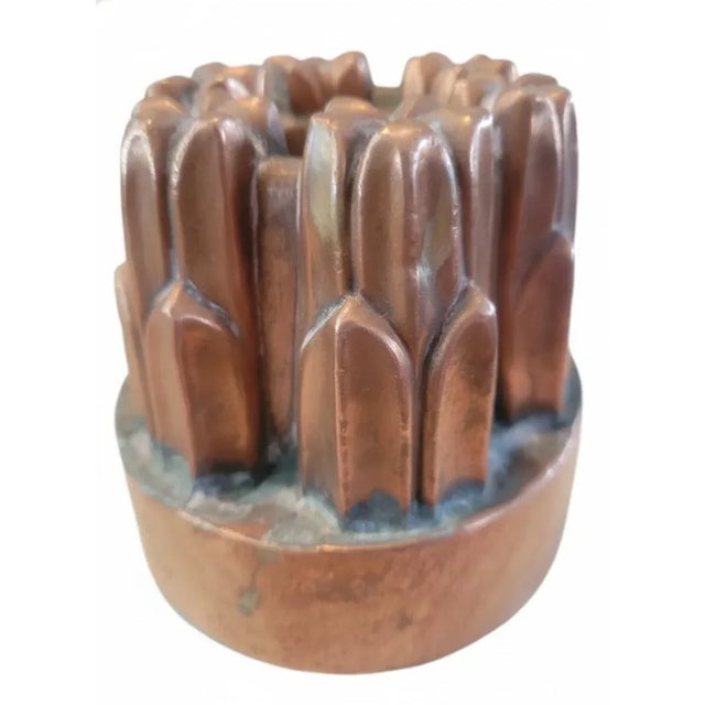 Late 19th Century Antique Benham & Froud Copper Jelly Mold #477 — Cross & Orb Mark For Sale - Image 5 of 9