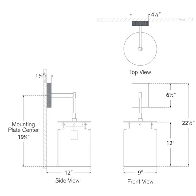 Metal Ray Booth for Visual Comfort Signature Elias 23" Sconce in Bronze with White Glass For Sale - Image 7 of 9