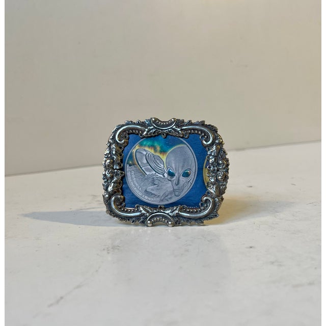 Antique European Hallmarked Silver Frame For Sale - Image 9 of 9