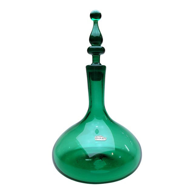 1970s Mid Century Blenko Decanter For Sale