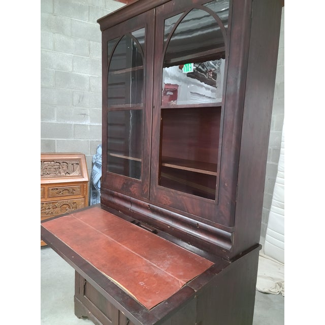 Victorian Style 19th Century Wood Secretary Desk Chairish