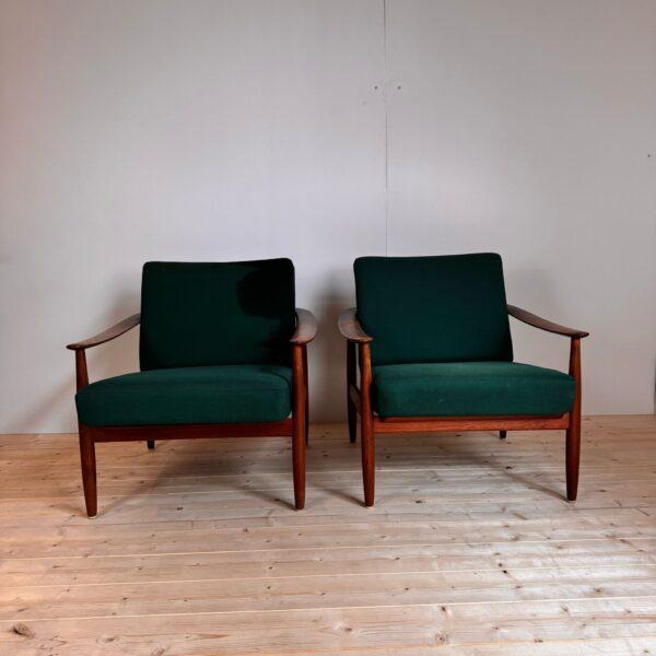 Mid-Century Danish Teak Armchairs, 1960s, Set of 2 For Sale - Image 3 of 6