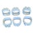Vintage Porcelain Floral Napkin Rings, 6 For Sale
