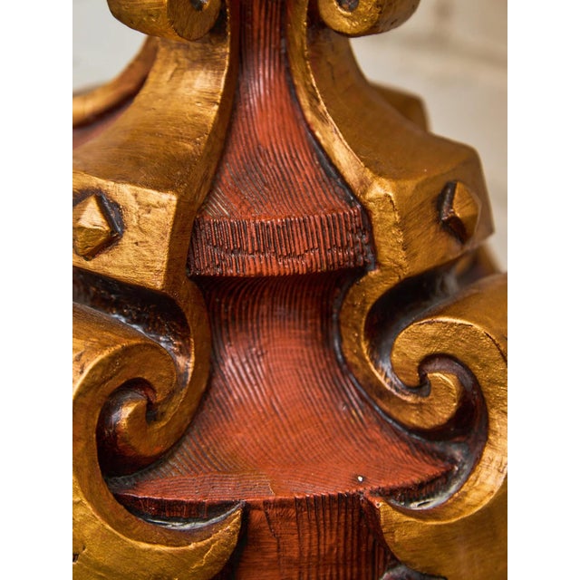 Mid 20th Century Regency Wood Lamp For Sale In Los Angeles - Image 6 of 10
