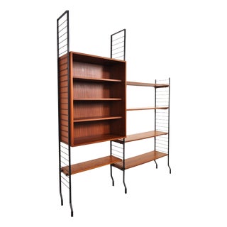 Vintage Wall System with Bookcase by Combineurop, 1960s For Sale
