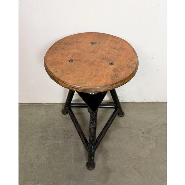 Industrial Workshop Swivel Stool, 1960s For Sale - Image 4 of 17