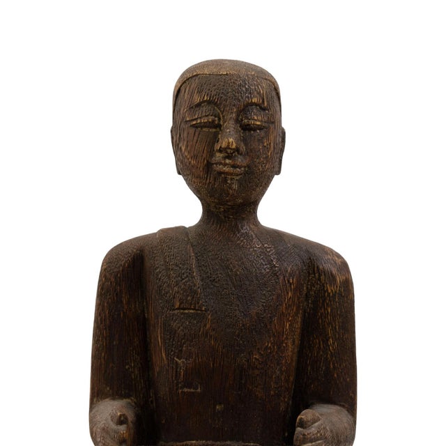 Tribal Male Tribal Wood Sculpture for Tozai Home For Sale - Image 3 of 5