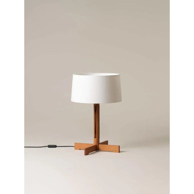 Fad table lamp by miguel milá dimensions: d 40 x h 61 cm materials: linen, oak wood. Miguel milá got everything right...