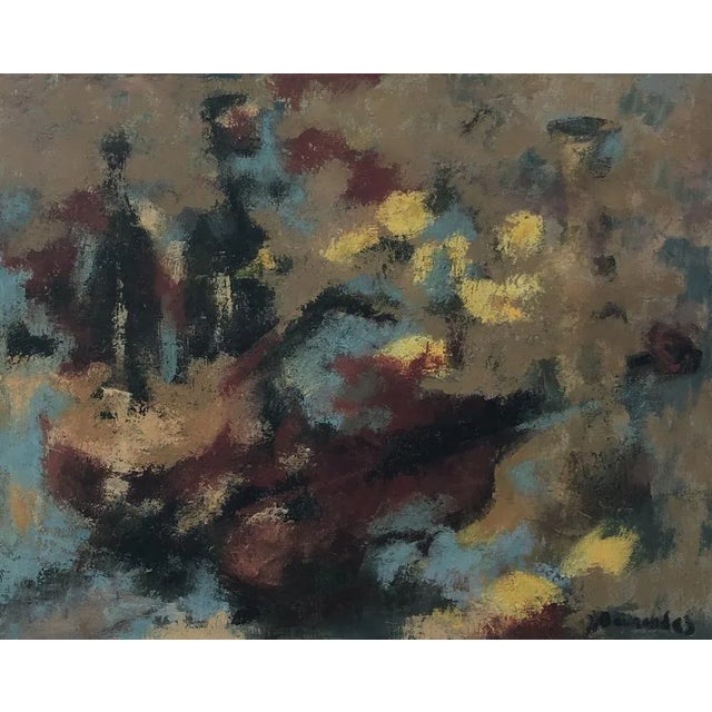 Jean-Jacques Boimond, Abstract Composition, 1963, Oil on Canvas For Sale - Image 7 of 7
