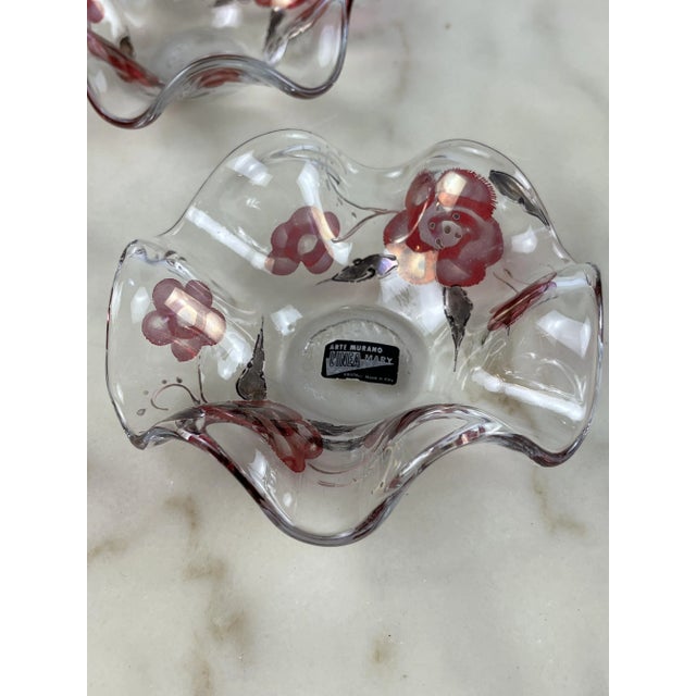 Mid-Century Modern Ashtrays in Decorated Murano Glass, Italy, 1960s, Set of 2 For Sale - Image 3 of 10