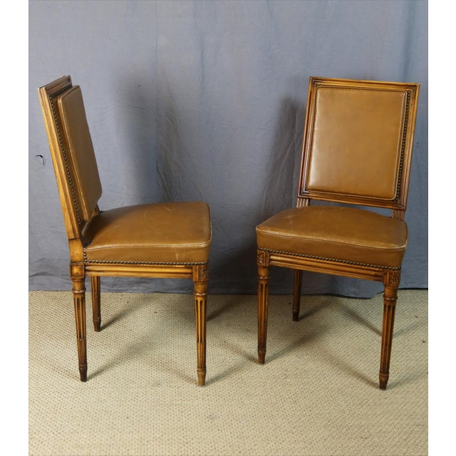 Louis XVI Style Chairs, 1950s, Set of 6 For Sale - Image 4 of 13