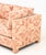 Pink and White Linen Upholstered Three-Seat Sofa For Sale In New York - Image 6 of 9