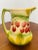 Ceramic Antique French Majolica Large Pitcher With Berries Design For Sale - Image 7 of 11