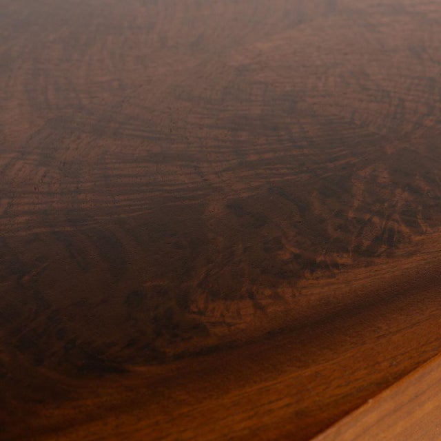 Modern Glass and Brown Wood Sideboard by Petro Constantini For Sale - Image 3 of 10