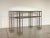 Metal Vintage Steel Console Tables, 1980s, Set of 2 For Sale - Image 7 of 18