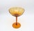 Mid-Century Modern Amber Glass Compote with Twisted Stem by Empoli, 1960s, in Very Good conditions. Designed 1960 to 1969...