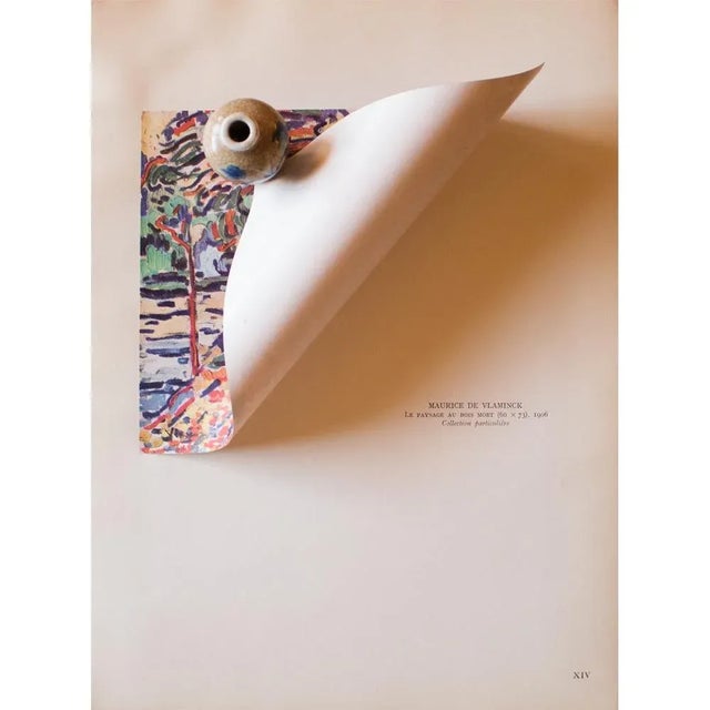 1948 M. Vlaminck "Landscape With Dead Wood" Second Edition Offset Lithograph For Sale - Image 4 of 8