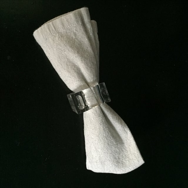 Modern Lucite Napkin Rings Set of 8 Chairish