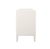 Matthew Izzo Home Carmack Fluted Matte White Lacquer Three Drawer Side Table For Sale In New York - Image 6 of 7