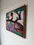 Mid-Century Modern Vintage African Batik Wall Hanging Painting For Sale - Image 3 of 11