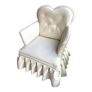 Sweetheart Chair in Ivory For Sale