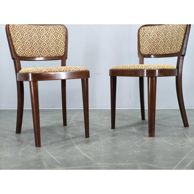 Dining Chairs from Thonet, Former Czechoslovakia, 1940s, Set of 4 For Sale - Image 10 of 17