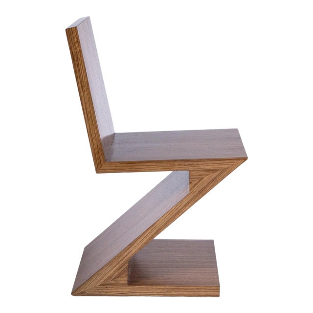 Zig Zag Chair in Brown Chairish