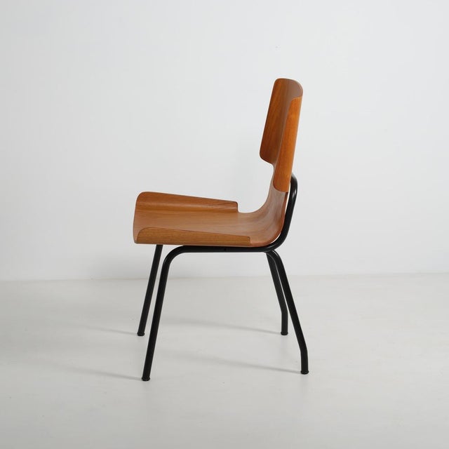 Italian Model 112 Chair in Teak Bentwood from Società Compensati Curvi, 1950s For Sale - Image 10 of 12