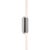 Kelly Wearstler for Visual Comfort Signature Rousseau Large Vanity Sconce in Polished Nickel with Etched Crystal For Sale