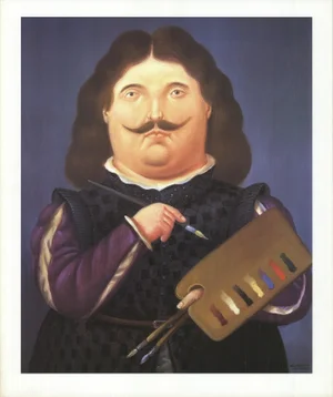 1999 Fernando Botero Portrait of Velazquez Lithograph