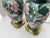 Vintage Chinoiserie Green Ceramic Floral Table Lamps With Brass Bases a Pair For Sale - Image 18 of 18
