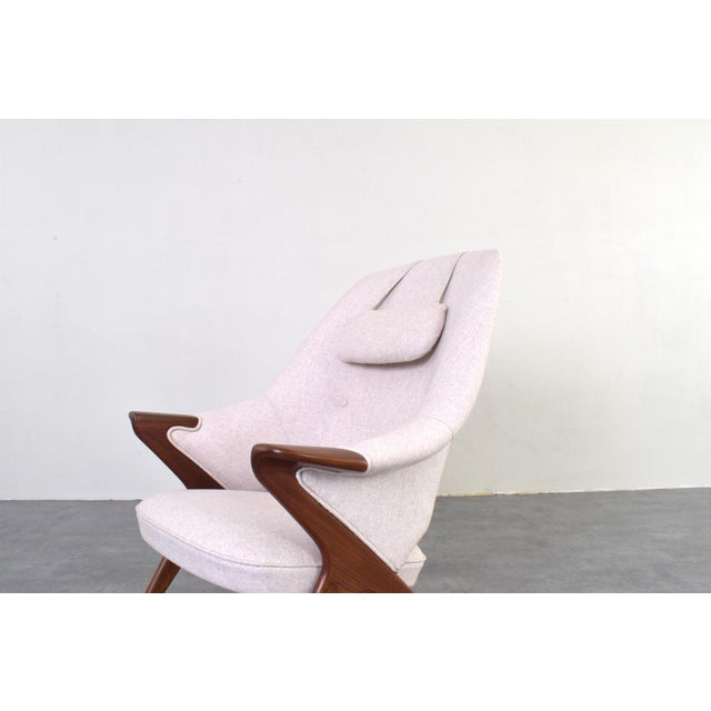 Beige Mid-Century Teak Bravo Lounge Chair by Sigurd Resell for Rastad & Relling, 1957 For Sale - Image 8 of 13