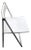 White Folding Chair by F. Hero & K. Odermatt for Interlübke, 1970s For Sale