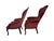 Kimball Vintage Pair Kimball King and Queen Armchairs For Sale - Image 4 of 7