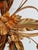 Floral Ceiling Light in Gilded Metal, Italy, 1970s For Sale - Image 11 of 15