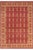 Shabby Chic 1990's Abstract Pak-Persian Red/Gold Wool Rug - 6'1'' X 9'4'' For Sale - Image 9 of 9