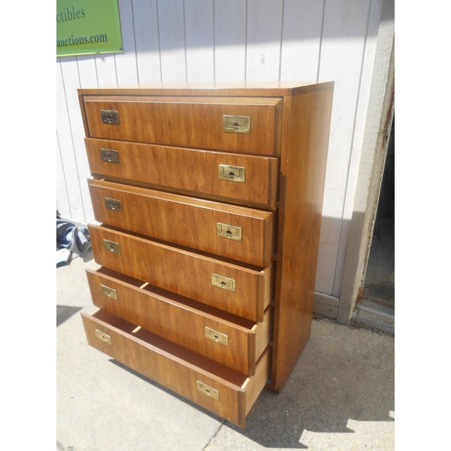 1970s Vintage Thomasville Six Drawer Gentleman's Chest of Drawers