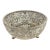 American Brilliant Cut Crystal Glass Footed Centerpiece Bowl For Sale